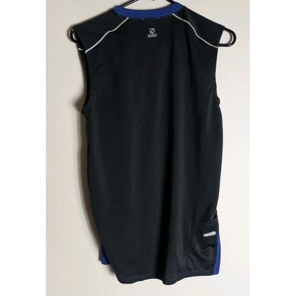 North Face Men's Vapor Wick Flight Series Black / Blue Jersey - Size Small